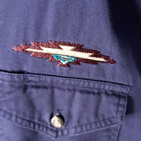 Express Rider Indian Button Down Shirt - Picture 3 of 10